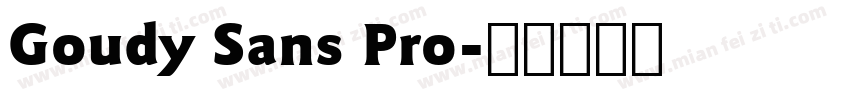 Goudy Sans Pro字体转换